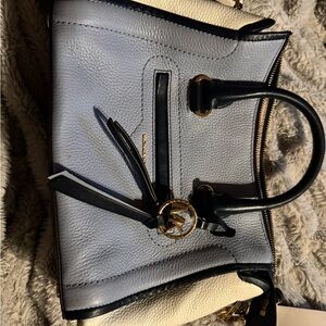 Michael Kors Blue and White Women's leather Bag